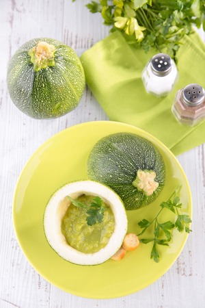 zucchini soupの写真素材