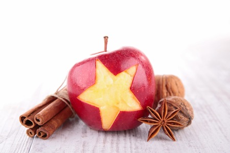apple and spicesの写真素材