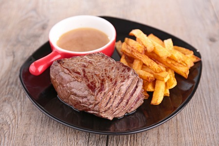 beef and friesの写真素材