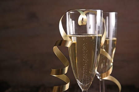 champagne glassesの写真素材