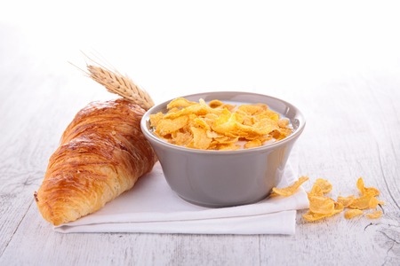 croissant and cornflakes