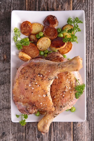 meat and potatoesの写真素材