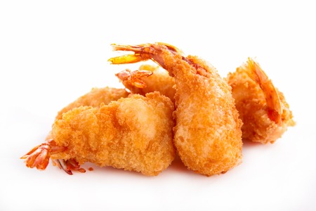 fried shrimpの写真素材