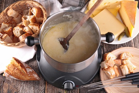 cheese fondueの写真素材