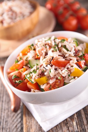 rice saladの写真素材