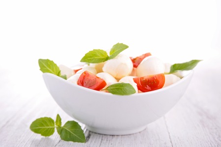 tomato,mozzarella and basilの写真素材