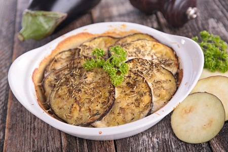 baked eggplantの写真素材