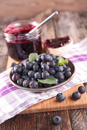 blueberry jamの写真素材