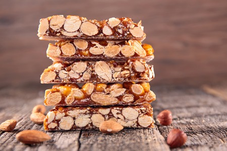 almond honey barの写真素材