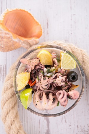 seafood saladの写真素材