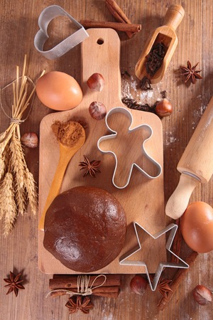 baking christmas cookieの写真素材