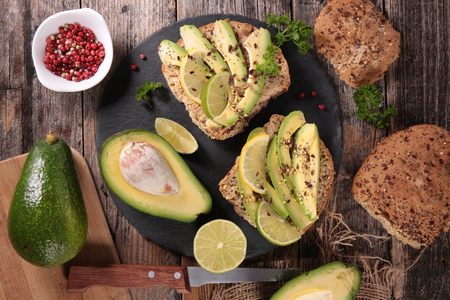 avocado sandwichの写真素材