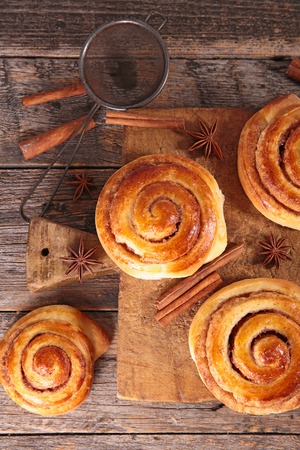 cinnamon rollの写真素材