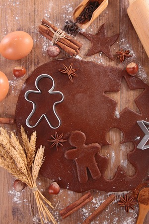 gingerbread cookie for christmasの写真素材