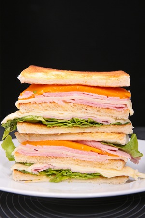 gouda grilled cheeseの写真素材