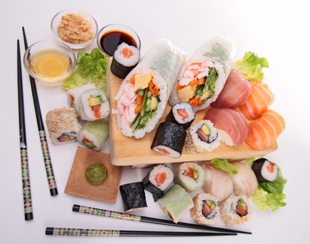 japanese sushiの写真素材