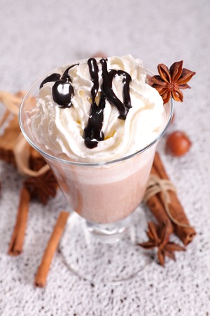 hot chocolate with cream
