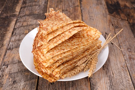 stack of crepeの写真素材
