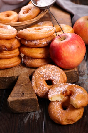 apple donutの写真素材
