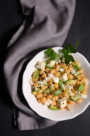 chickpea saladの写真素材