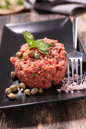 steak tartarの写真素材
