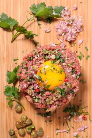 beef tartarの写真素材