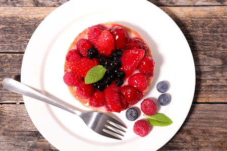 fruit tartの写真素材