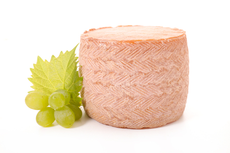 cheese isolated on whiteの写真素材