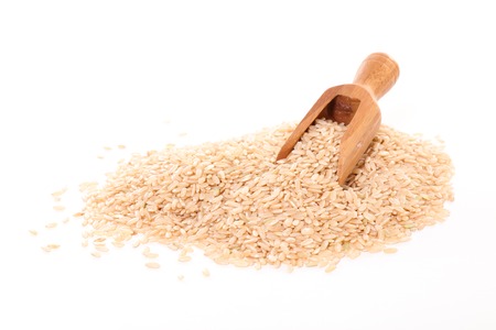 brown riceの写真素材