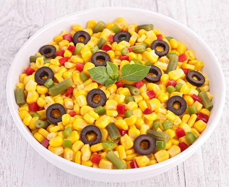 corn saladの写真素材