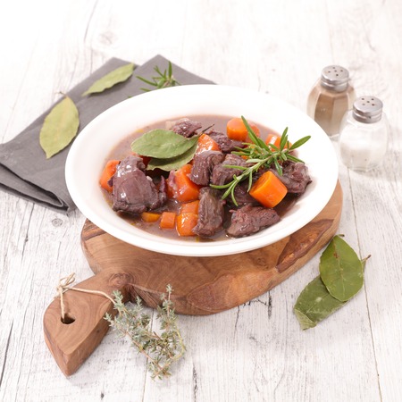 beef stew and carrotの写真素材