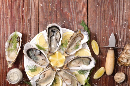 oyster and lemon