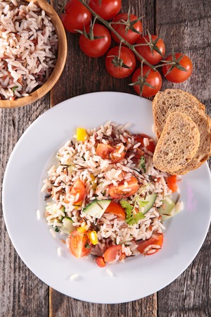 rice saladの写真素材