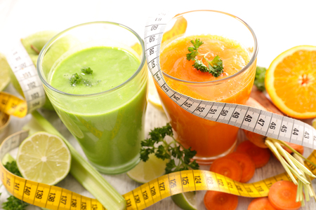 vegetable smoothie,detox and diet juiceの写真素材