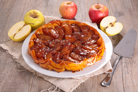 apple pie, tarte tatinの写真素材