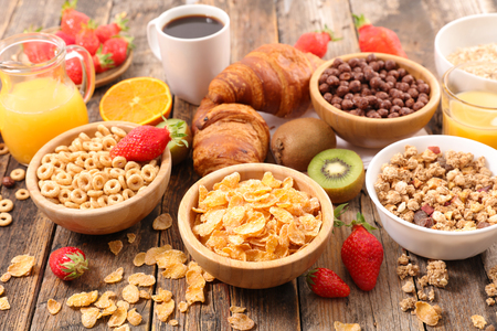 cereal breakfastの写真素材