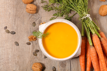 carrot soupの写真素材
