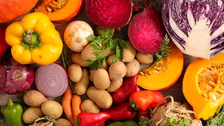 assorted fresh vegetablesの写真素材