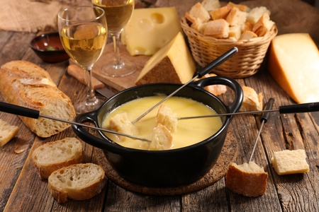 cheese fondueの写真素材
