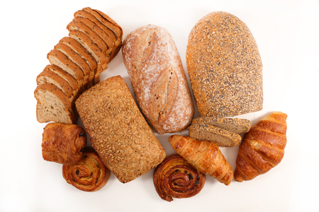 assorted bread and pastriesの写真素材