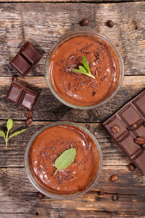 chocolate mousseの写真素材