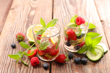 detox fruit juiceの写真素材
