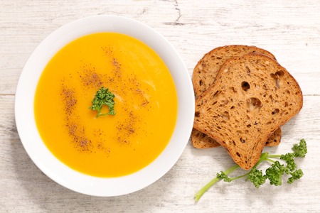 bow of soupの写真素材