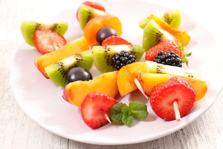 fresh fruit dessertの写真素材