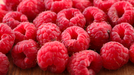 close up on raspberry