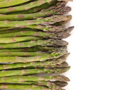 asparagus on white backgroundの写真素材