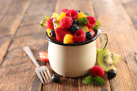 delicious fruit saladの写真素材