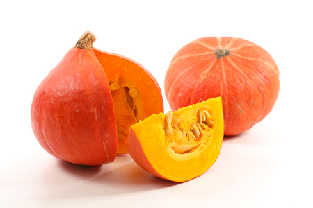 pumpkin isolated on whiteの写真素材