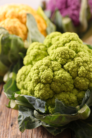 variety of cauliflowerの写真素材