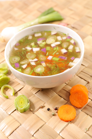 bowl of soup, brothの写真素材